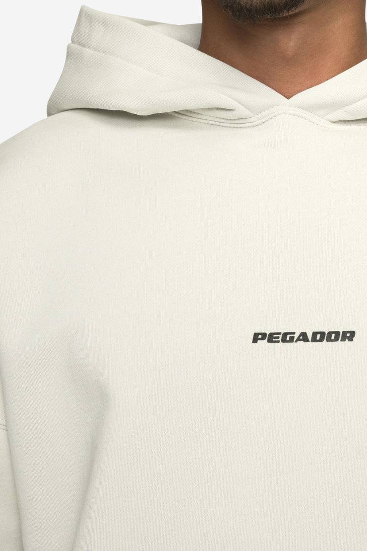 Pegador Logo Boxy Hoodie Washed Salty Cream Black Gum Osterangebot