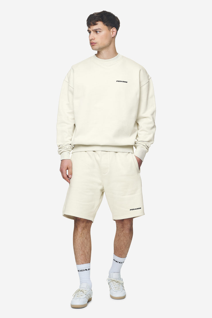 Pegador Logo Oversized Sweater Washed Salty Cream Black Gum Muttertagsangebot
