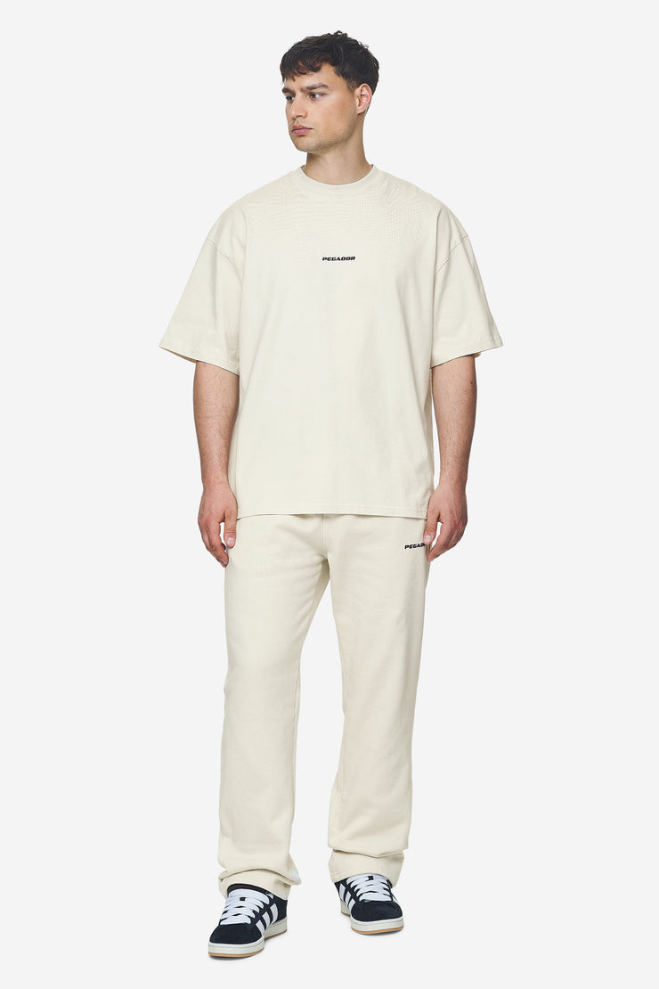 Pegador Logo Boxy Tee Washed Salty Cream Black Gum Vatertagsangebot