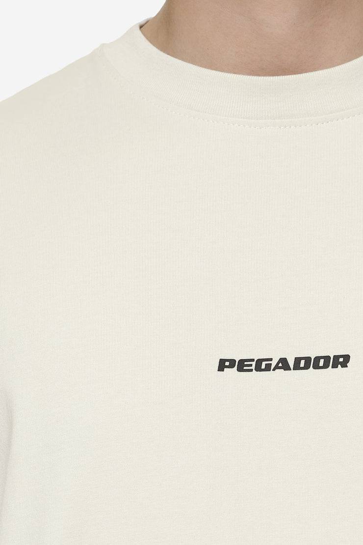 Pegador Logo Boxy Tee Washed Salty Cream Black Gum Vatertagsangebot