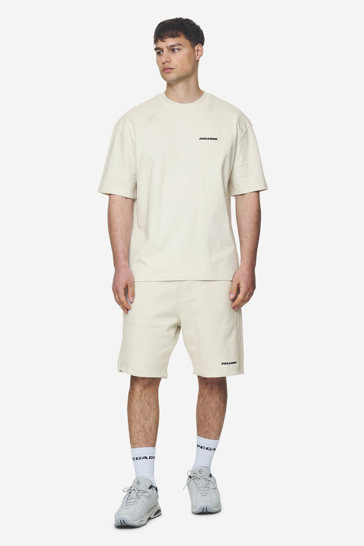 Pegador Logo Oversized Tee Washed Salty Cream Black Gum Valentinstagsangebot