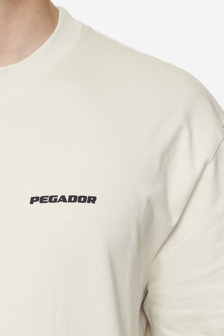 Pegador Logo Oversized Tee Washed Salty Cream Black Gum Valentinstagsangebot