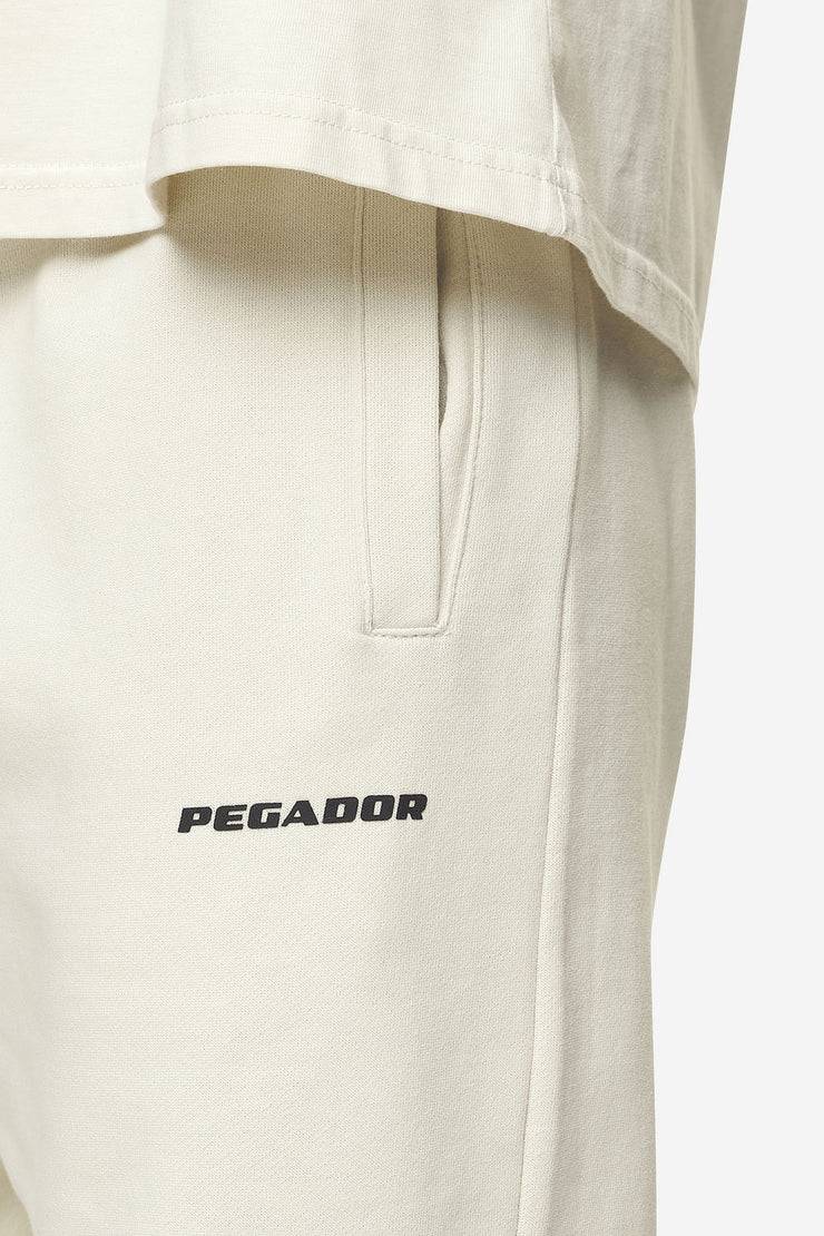 Pegador Logo Wide Sweat Pants Washed Salty Cream Black Gum Jubiläumsangebot
