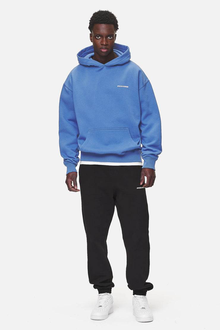 Pegador Logo Oversized Hoodie Washed Retro Blue White Gum Online Outlet