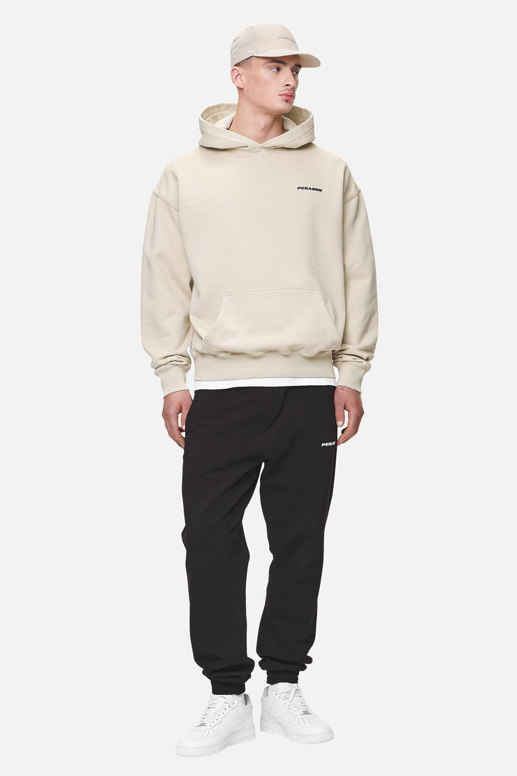 Pegador Logo Oversized Hoodie Washed Desert Sand Black Gum Exklusive Angebote