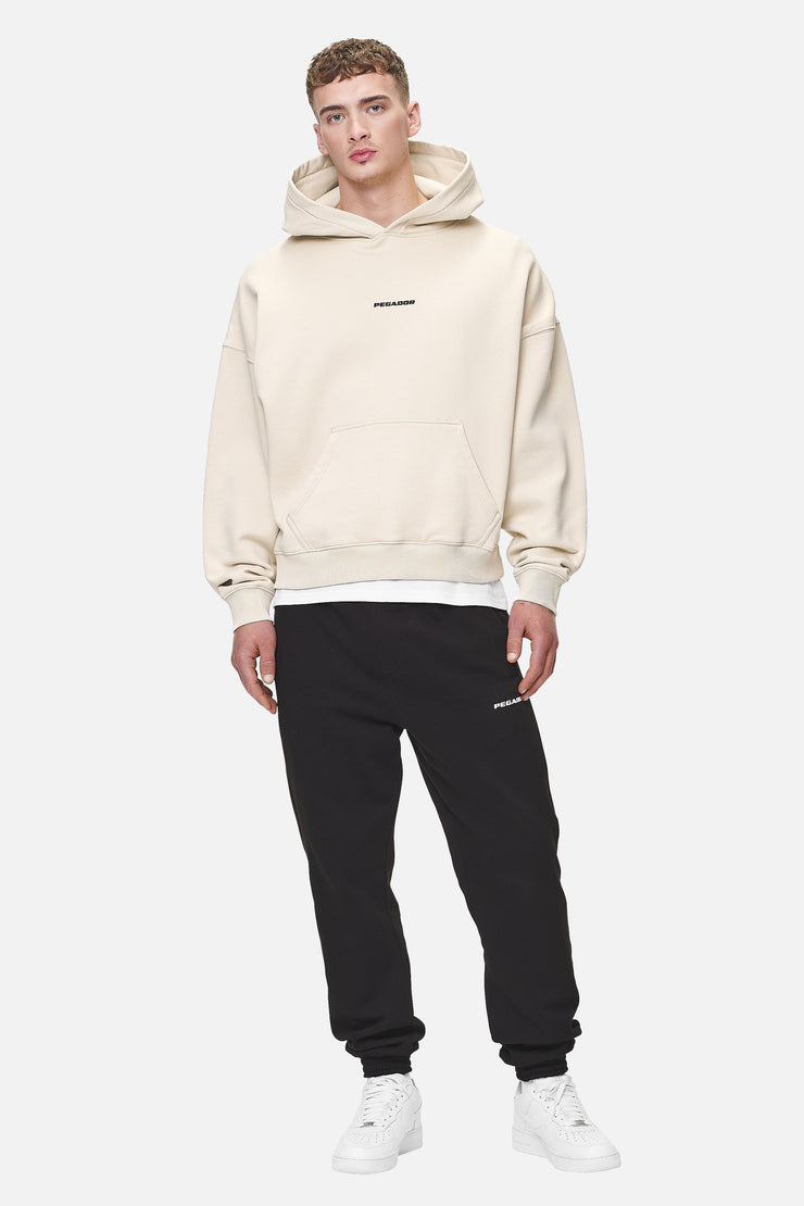 Pegador Logo Boxy Hoodie Washed Desert Sand Black Gum Blitzangebot