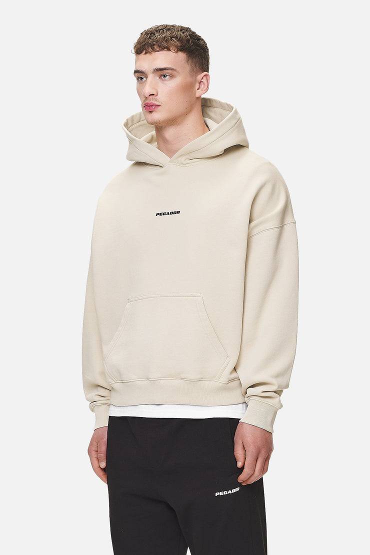 Pegador Logo Boxy Hoodie Washed Desert Sand Black Gum Blitzangebot