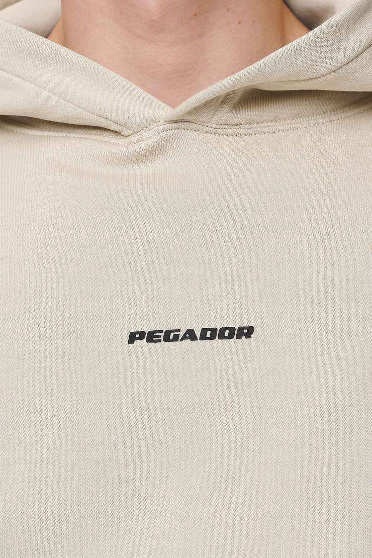 Pegador Logo Boxy Hoodie Washed Desert Sand Black Gum Blitzangebot