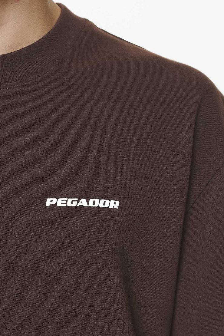 Pegador Logo Oversized Tee Washed Oak Brown Gum Bestseller