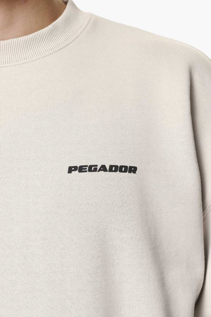 Pegador Logo Oversized Sweater Washed Dust Cream Gum Tägliche Deals