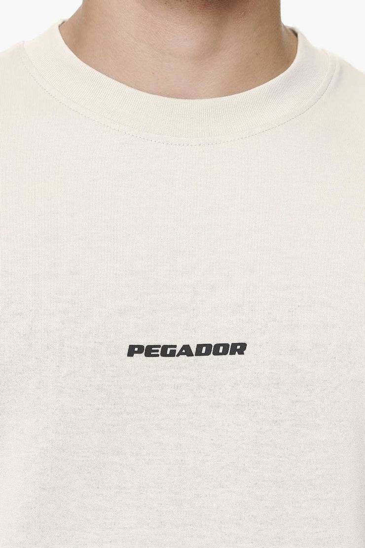 Pegador Logo Boxy Tee Washed Dust Cream Gum Sonderangebote