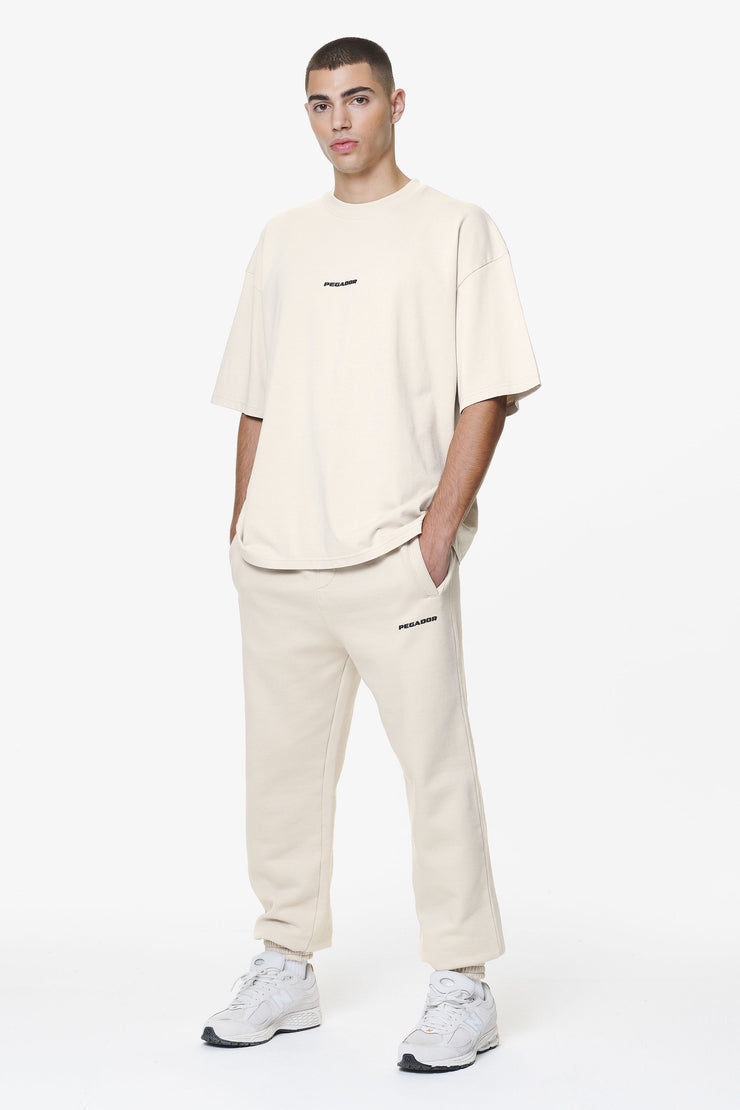 Pegador Logo Heavy Sweat Jogger Washed Dust Cream Gum Riesige Ersparnisse