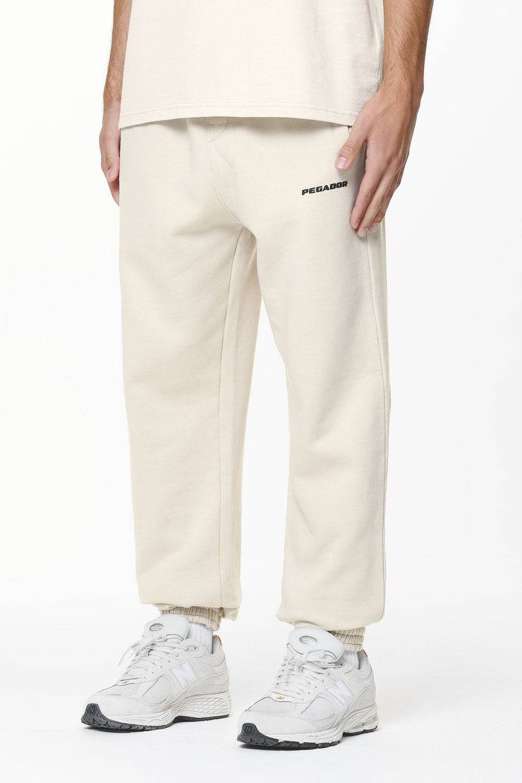 Pegador Logo Heavy Sweat Jogger Washed Dust Cream Gum Riesige Ersparnisse