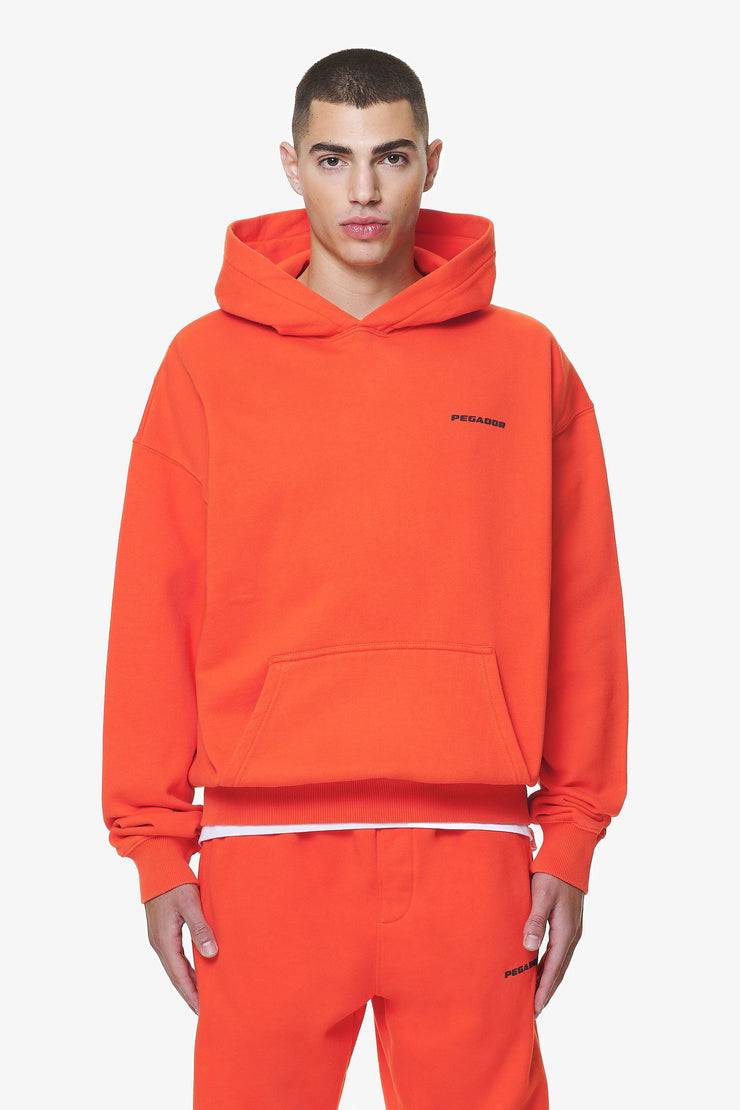 Pegador Logo Oversized Hoodie Washed Signal Red Gum VIP-Rabatte
