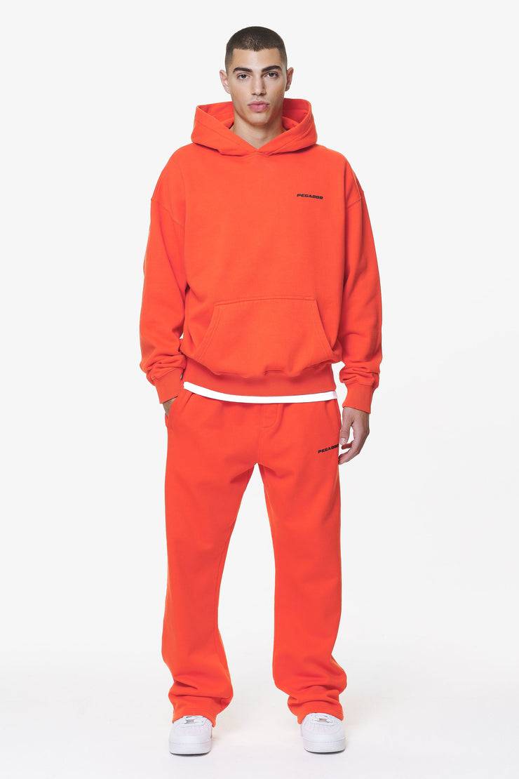 Pegador Logo Oversized Hoodie Washed Signal Red Gum VIP-Rabatte