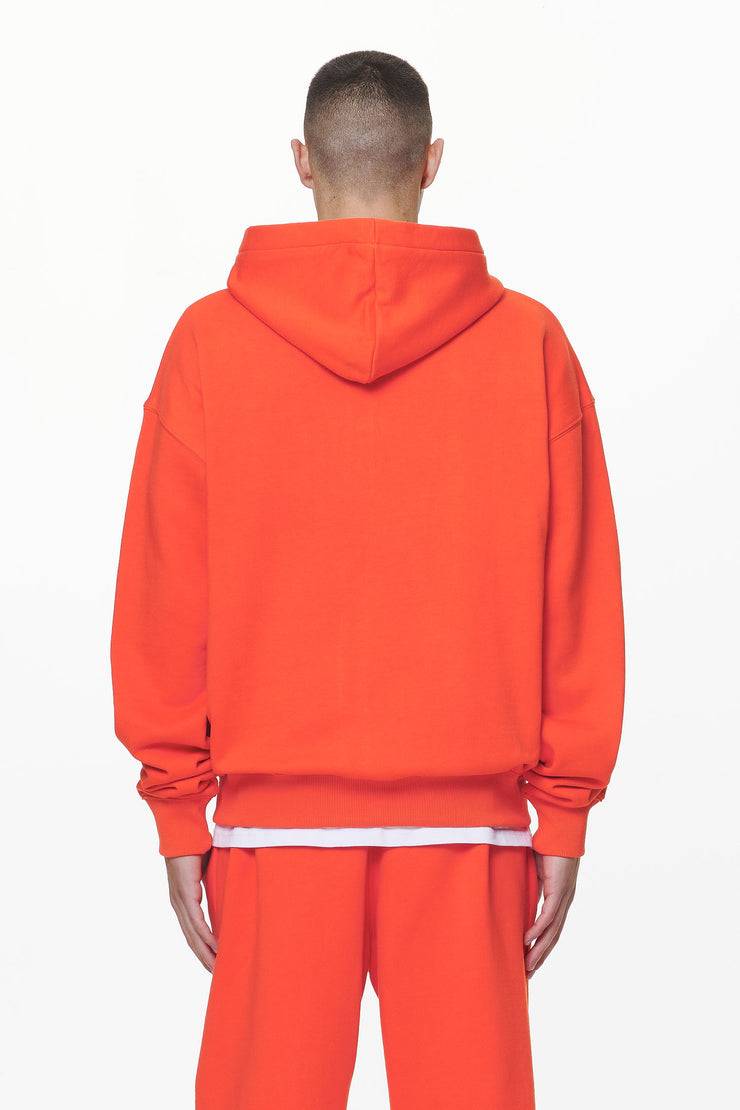 Pegador Logo Oversized Sweat Jacket Washed Signal Red Gum Tiefpreis