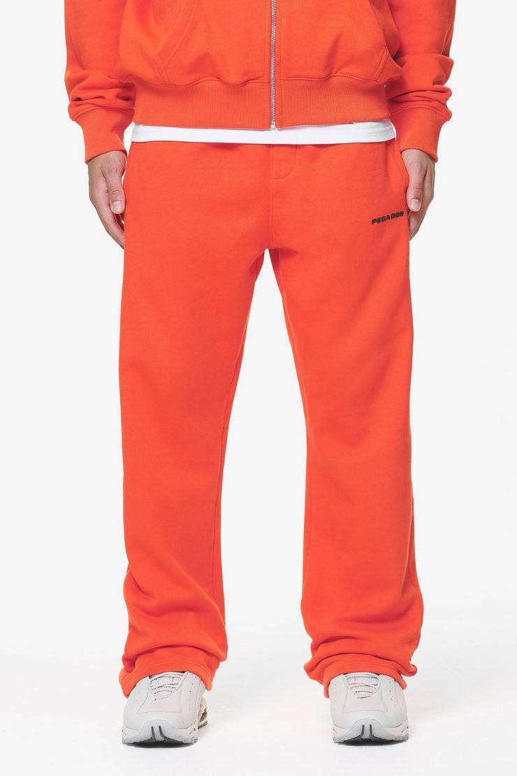 Pegador Logo Wide Sweat Pants Washed Signal Red Gum Super Sparpreis