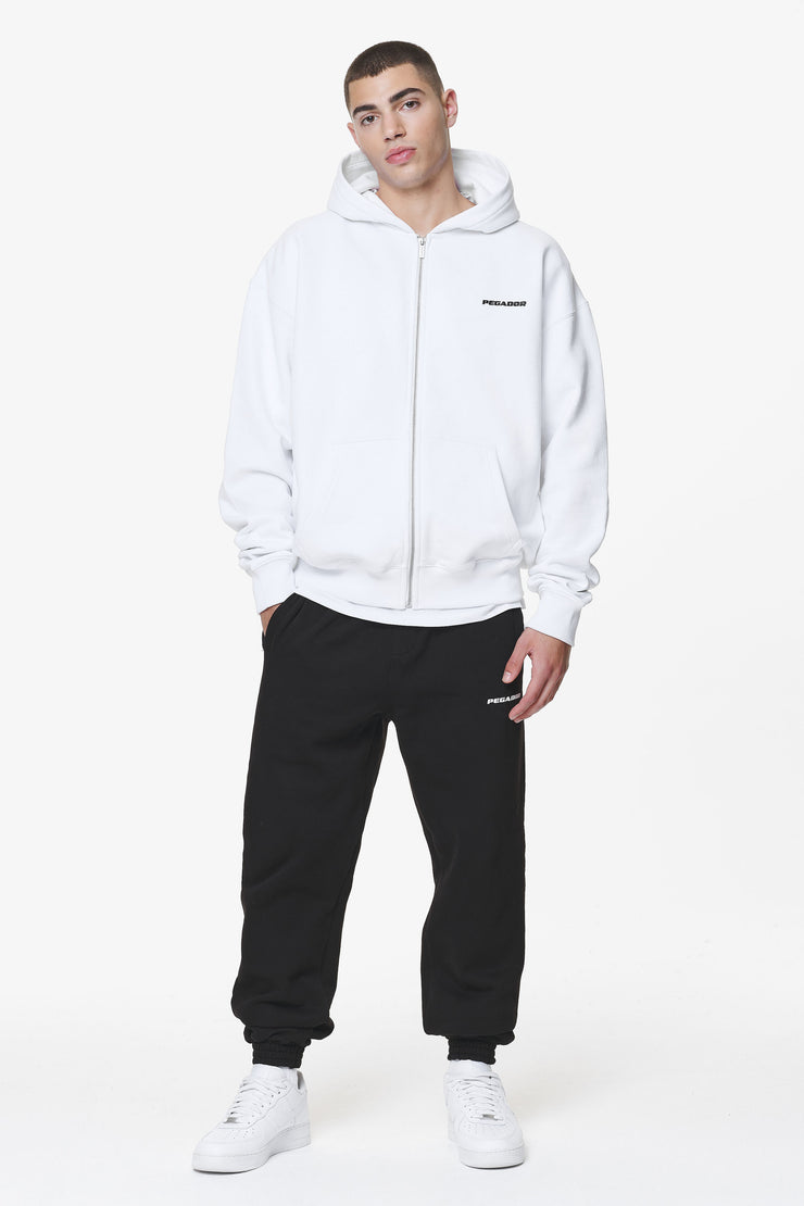 Pegador Logo Oversized Sweat Jacket White Wochenangebot