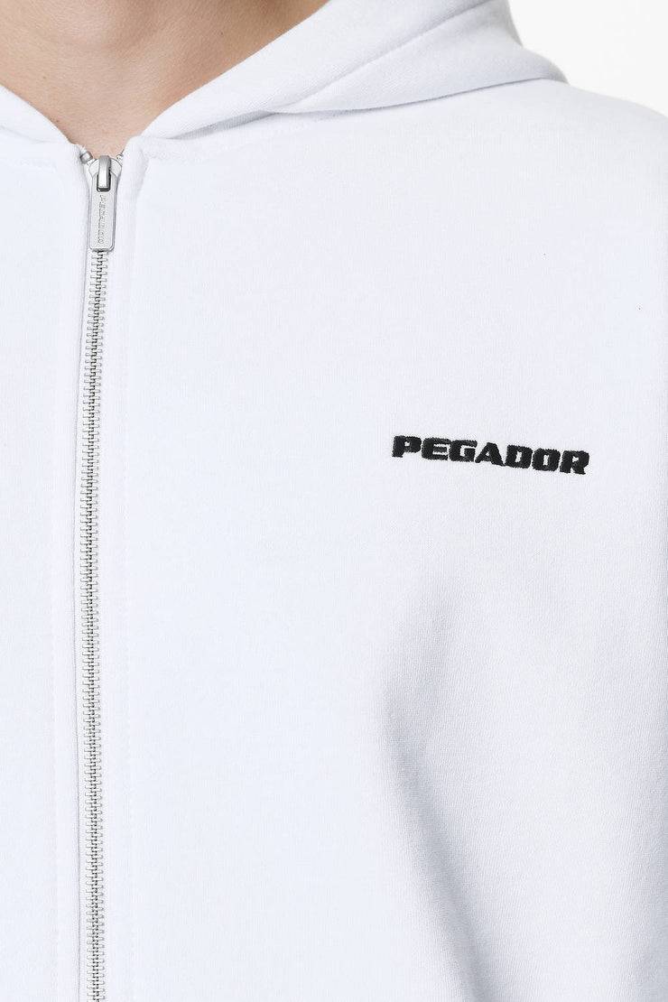 Pegador Logo Oversized Sweat Jacket White Wochenangebot