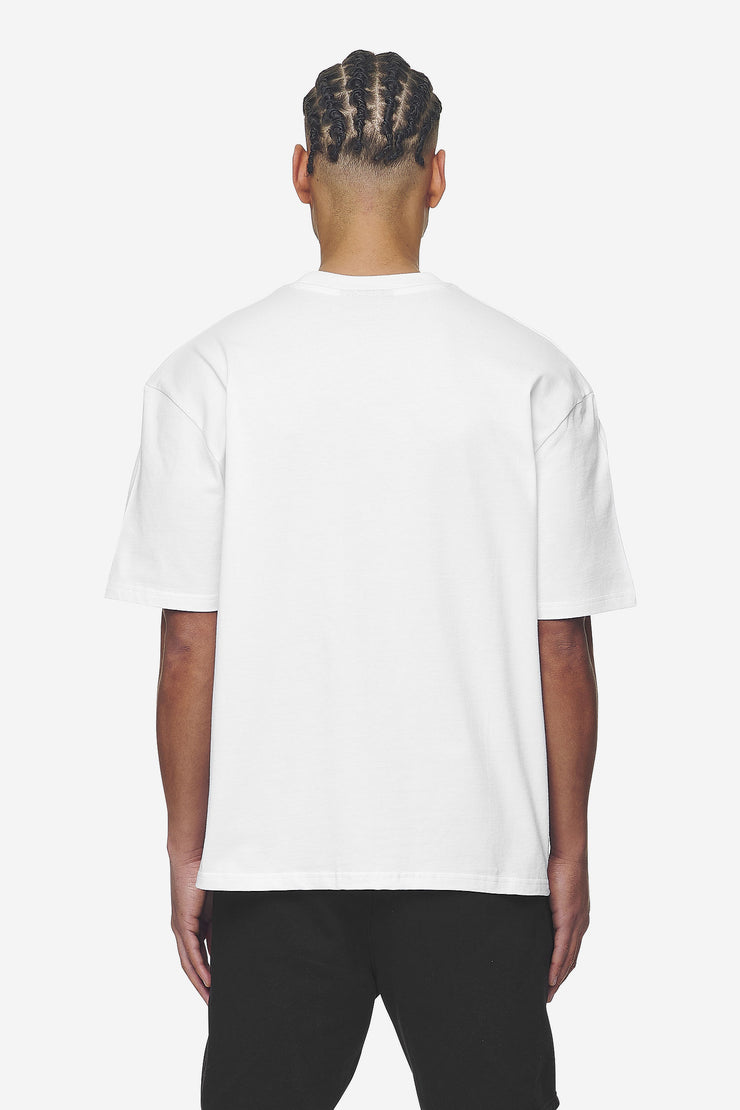 Pegador Logo Oversized Tee White Black Gum Kostenlose Rückgabe