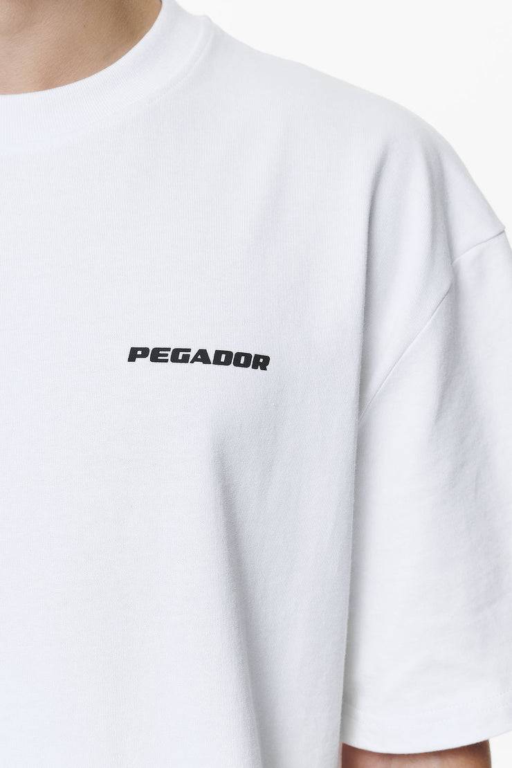 Pegador Logo Oversized Tee White Gum Begrenzte Freigabe
