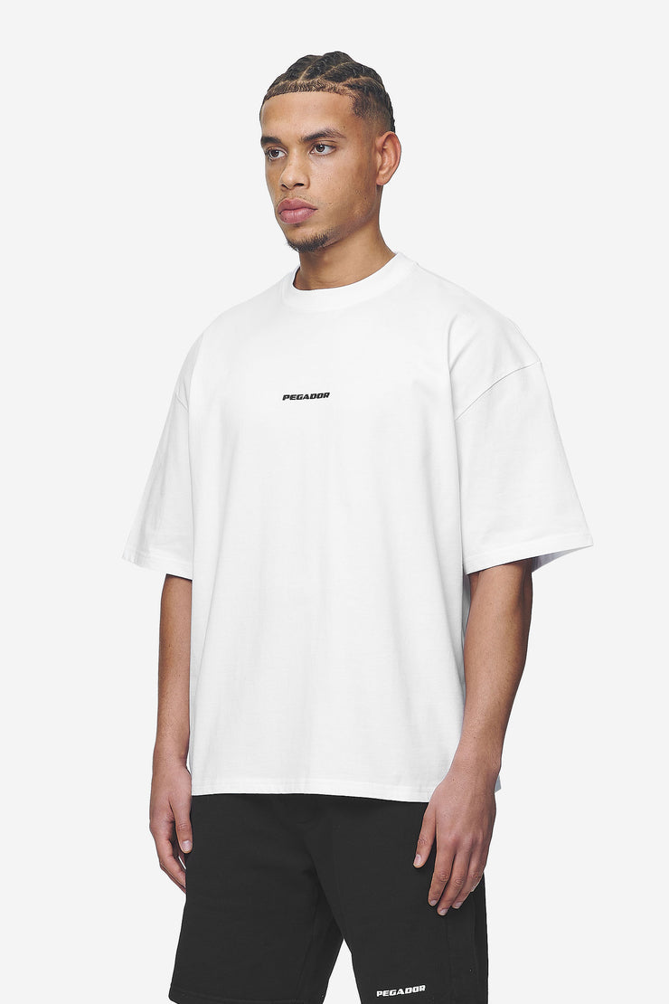 Pegador Logo Boxy Tee White Black Gum Letzte 3 Tage