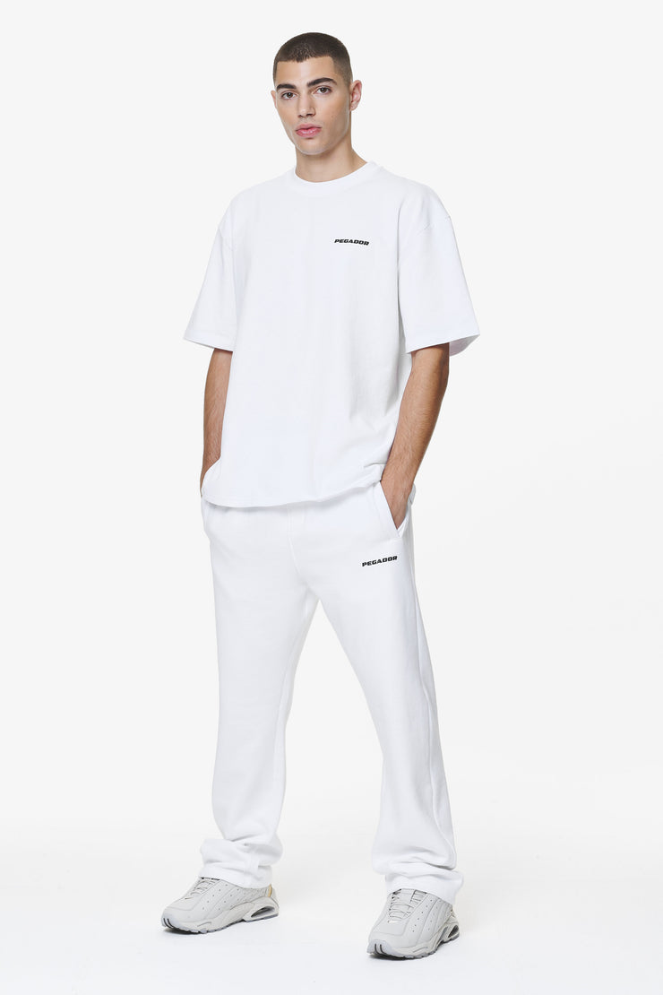 Pegador Logo Wide Sweat Pants White Gum Letzter Tag