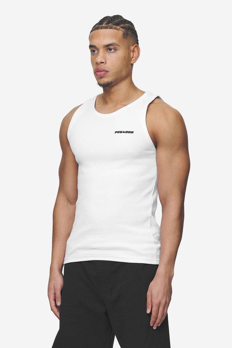 Pegador Logo Rib Undershirt White Zeitbegrenzte Promotion