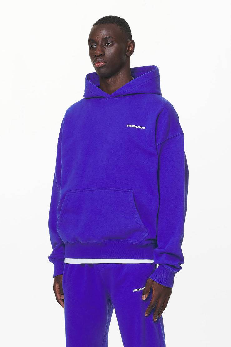 Pegador Logo Oversized Hoodie Washed Endless Blue Gum Bis zu 60% Rabatt