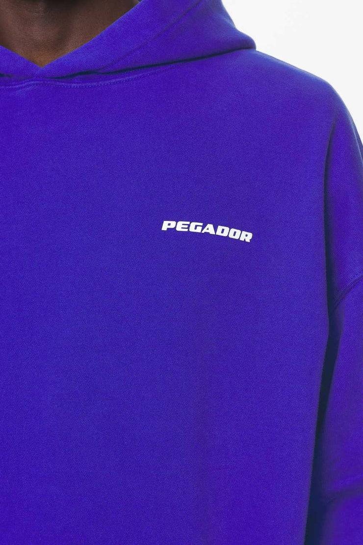 Pegador Logo Oversized Hoodie Washed Endless Blue Gum Bis zu 60% Rabatt