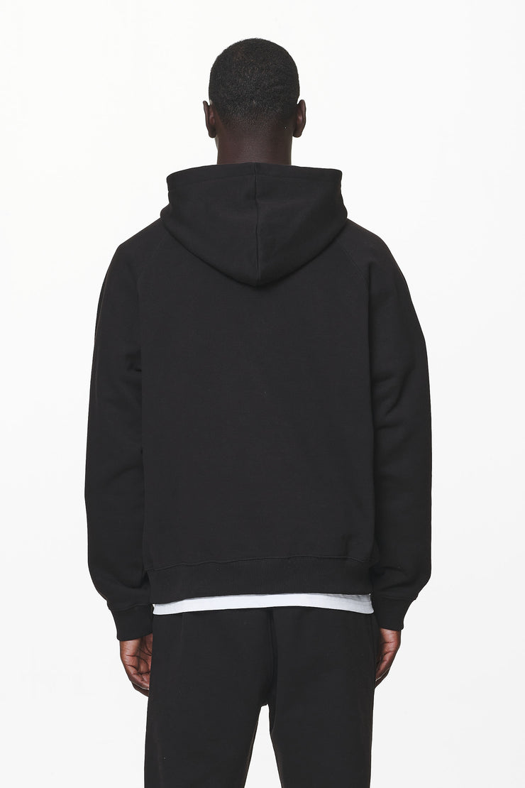 Pegador Logo Oversized Halfzip Hoodie Black Gum Sonderangebot der Fabrik