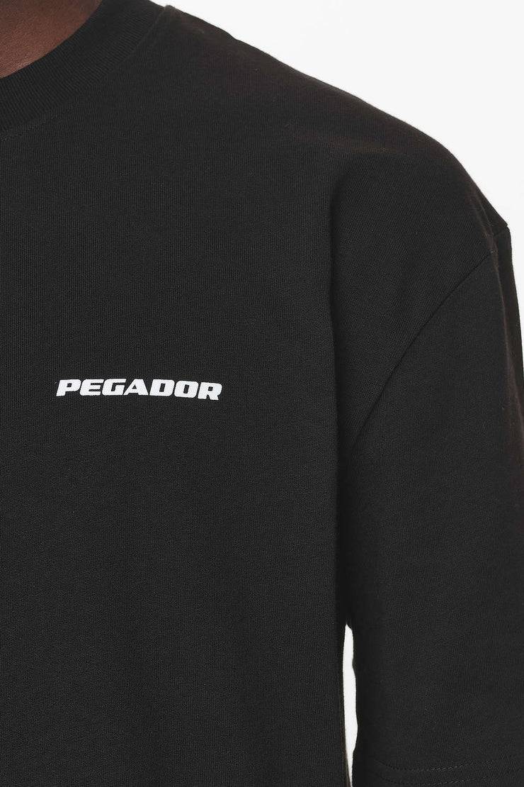 Pegador Logo Oversized Tee Black Gum Vierteljährliche Förderung