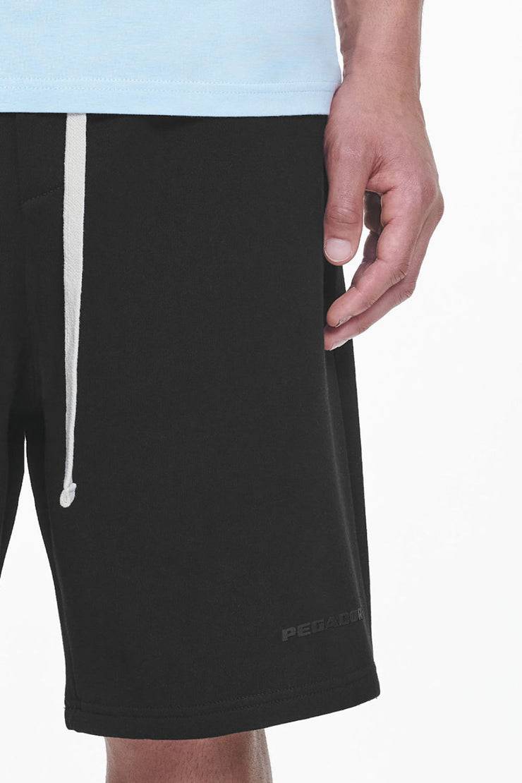 Pegador Logo Heavy Sweat Shorts Black Gum Super Rabatt