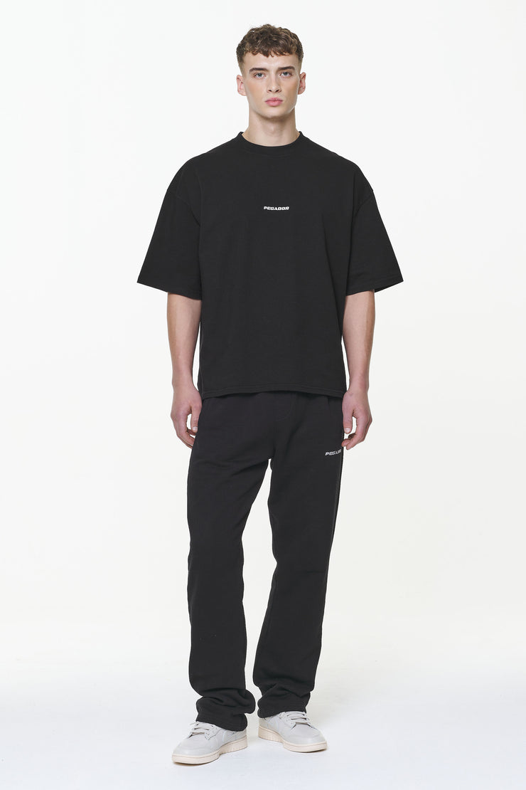 Pegador Logo Boxy Tee Vintage Washed Onyx Black Kostenloser Versand international