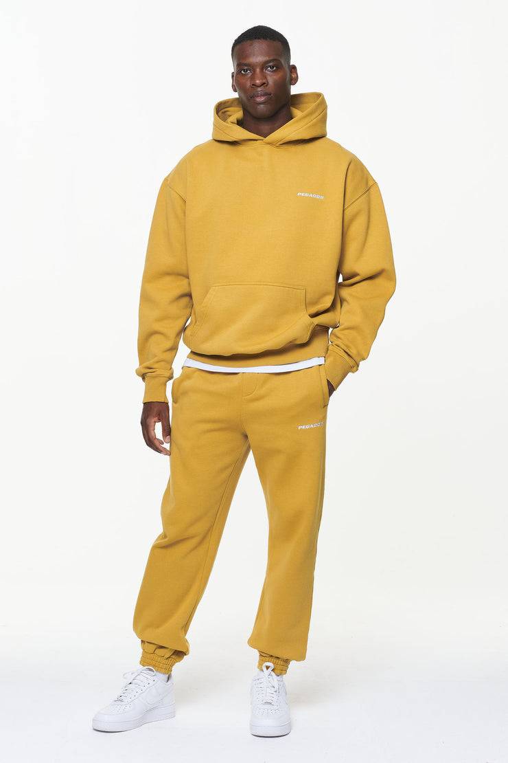 Pegador Logo Oversized Hoodie Vintage Washed Mustard Fabrikladen