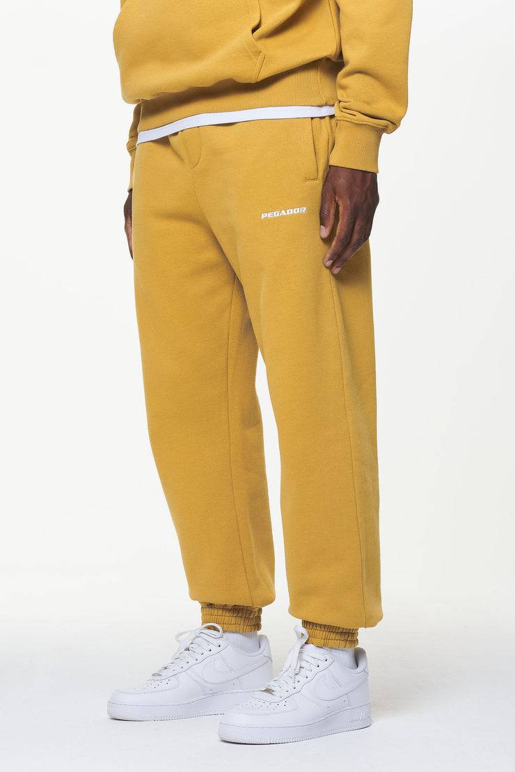 Pegador Logo Heavy Sweat Jogger Vintage Washed Mustard Begrenzt auf 3 Tage
