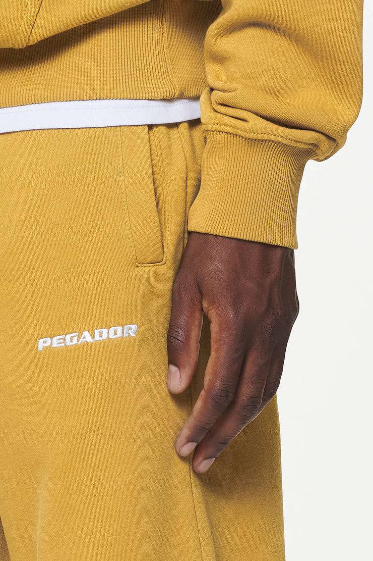 Pegador Logo Heavy Sweat Jogger Vintage Washed Mustard Begrenzt auf 3 Tage