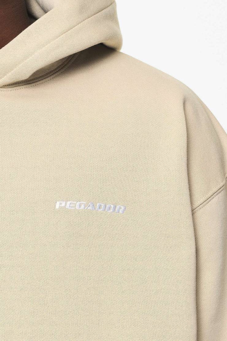Pegador Logo Oversized Hoodie Vintage Washed Kingdom Beige Speichern exportieren