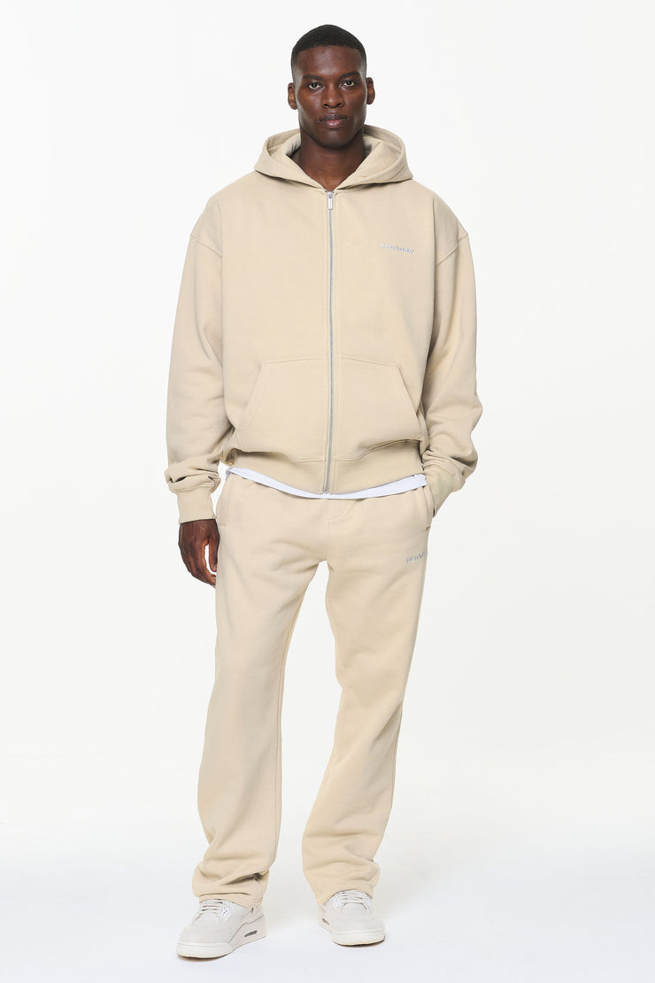 Pegador Logo Oversized Sweat Jacket Vintage Washed Kingdom Beige Black Friday Preise