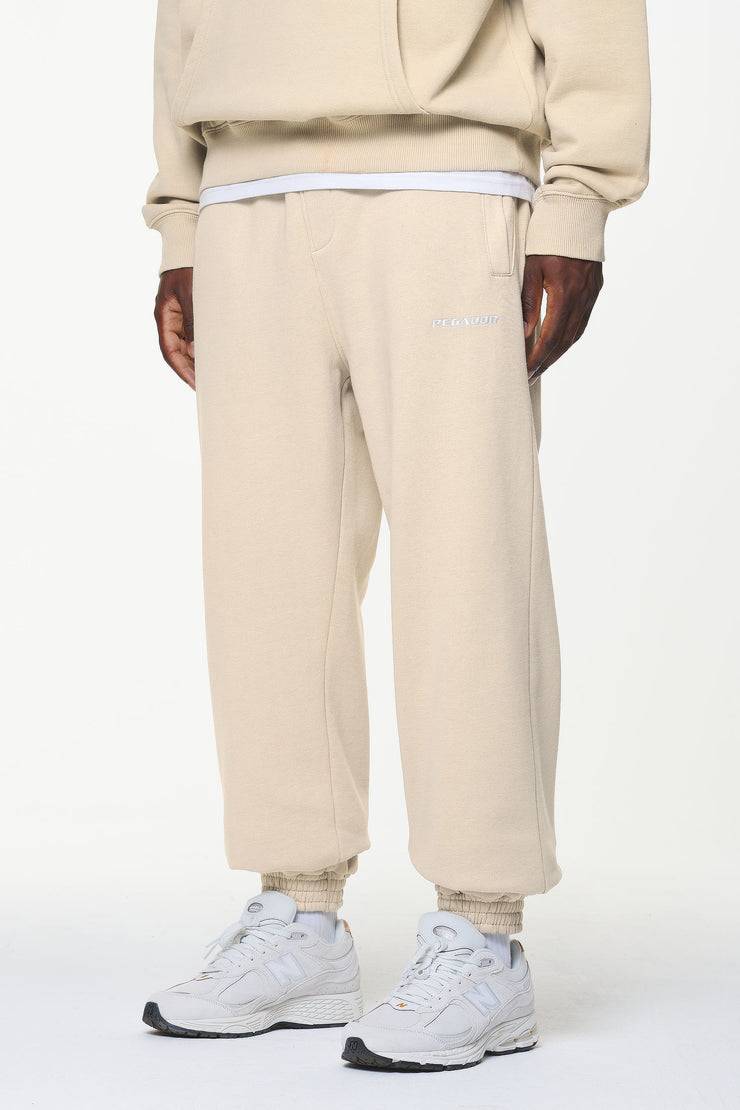 Pegador Logo Heavy Sweat Jogger Vintage Washed Kingdom Beige Im Verkauf