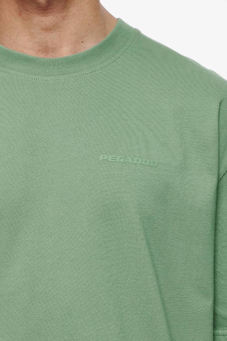 Pegador Logo Oversized Tee Vintage Washed Cypress Green Gum Rabatte dieses Monats