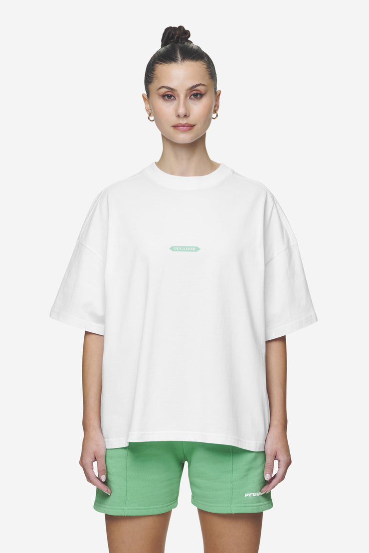 Pegador Tia Heavy Oversized Tee White im Angebot