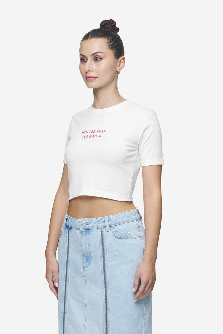 Pegador Reyna Cropped Baby Tee White Schlussverkauf