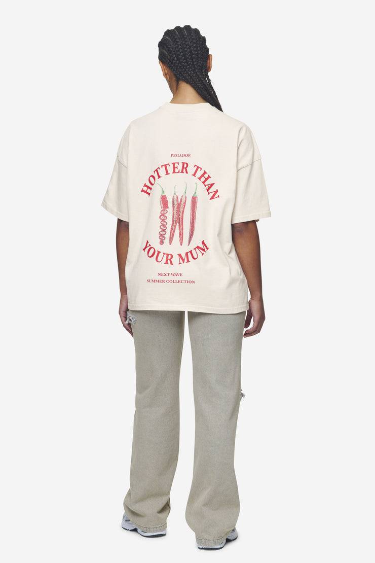 Pegador Reyna Heavy Oversized Tee Washed Coast Sand Günstiger Verkauf