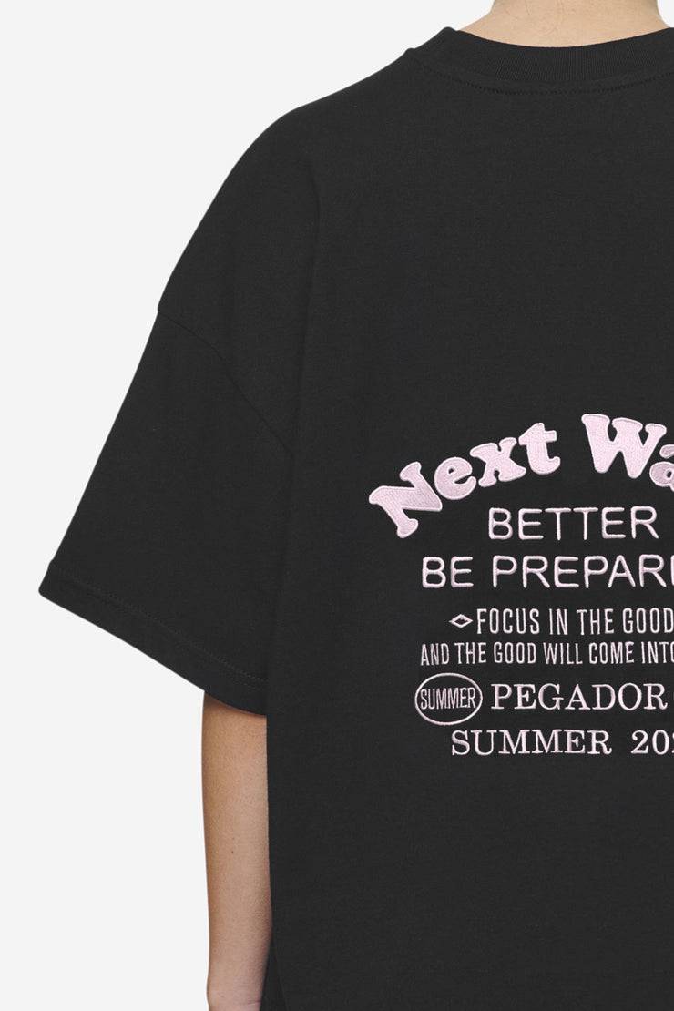 Pegador Naia Heavy Oversized Tee Black Fabrikverkauf