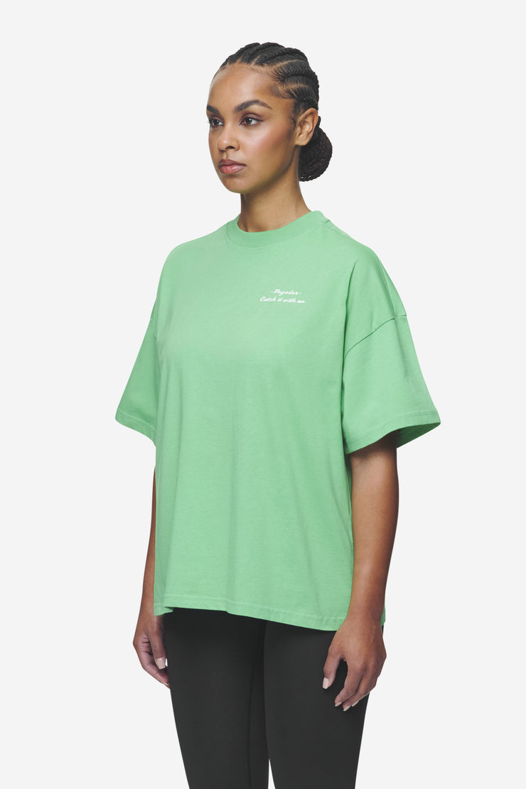 Pegador Yebra Heavy Oversized Tee Washed Peppermint Green Blitzverkäufe