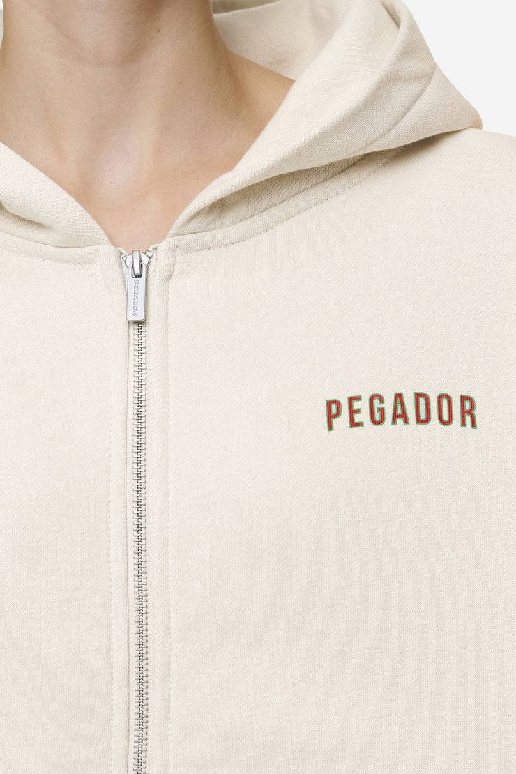 Pegador Balari Oversized Sweat Jacket Washed Coast Sand Fabrik Onlineshop