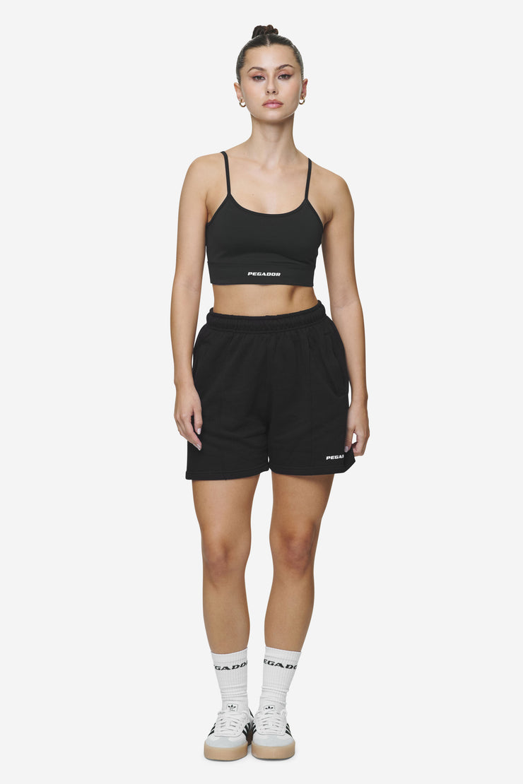 Pegador Sully High Waisted Shorts Black White Gum Saisonschlussverkauf