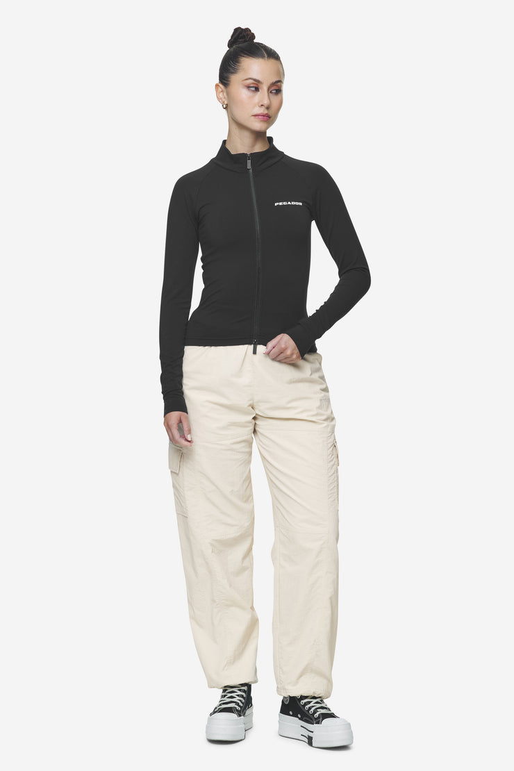 Pegador Maria Zip Longsleeve Black Top Angebot