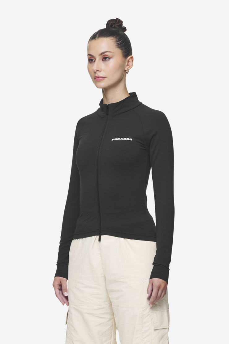 Pegador Maria Zip Longsleeve Black Top Angebot